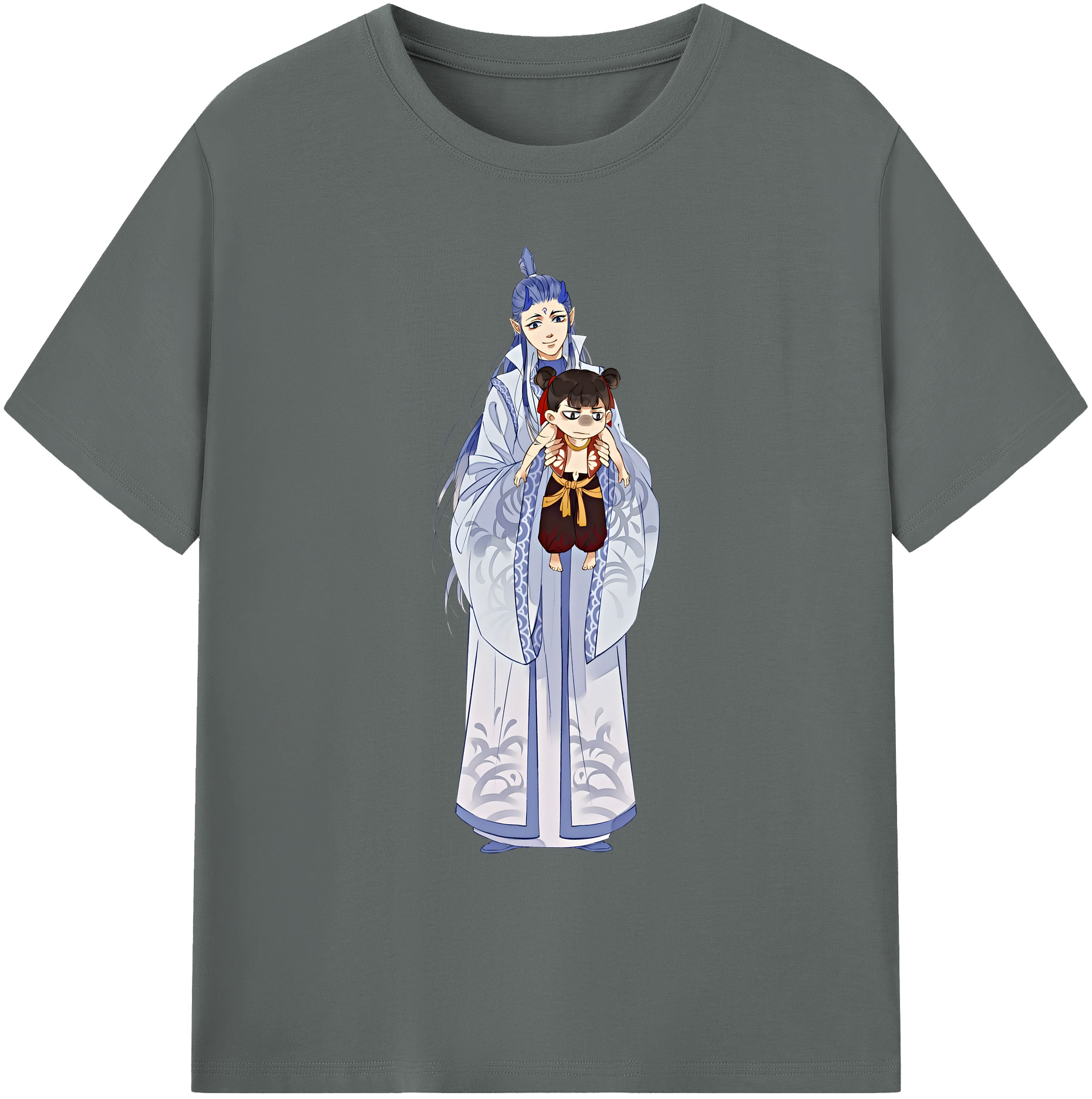 （画像用） Ne Zha 2 ナタ 魔童の大暴れ 綿100％ メンズ半袖Tシャツ｜肌触りやわらか＆通気性